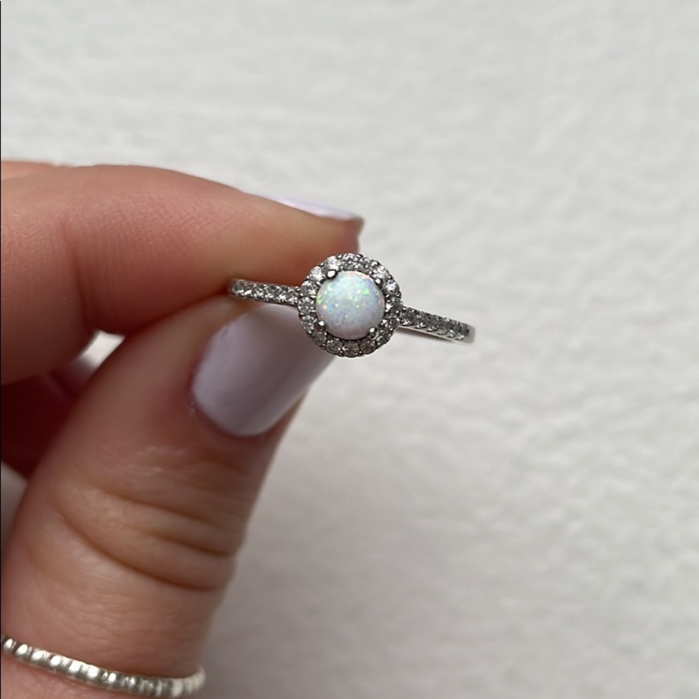 Opal Sterling Silver Ring